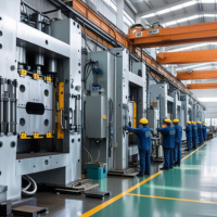 Metal Pressing in Factory
